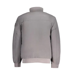 Napapijri Gray Polyamide Men Jacket - S - Bomber Jackets