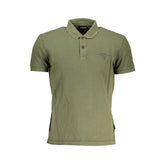 Napapijri Green Cotton Men Polo Shirt - S - Polos