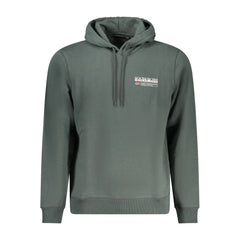 Napapijri Green Cotton Men Sweater - Hoodies