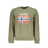 Napapijri Green Cotton Men Sweater - Sweatshirts
