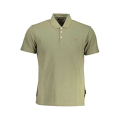 Napapijri Green Cotton Mens Polo Shirt - M - Polos