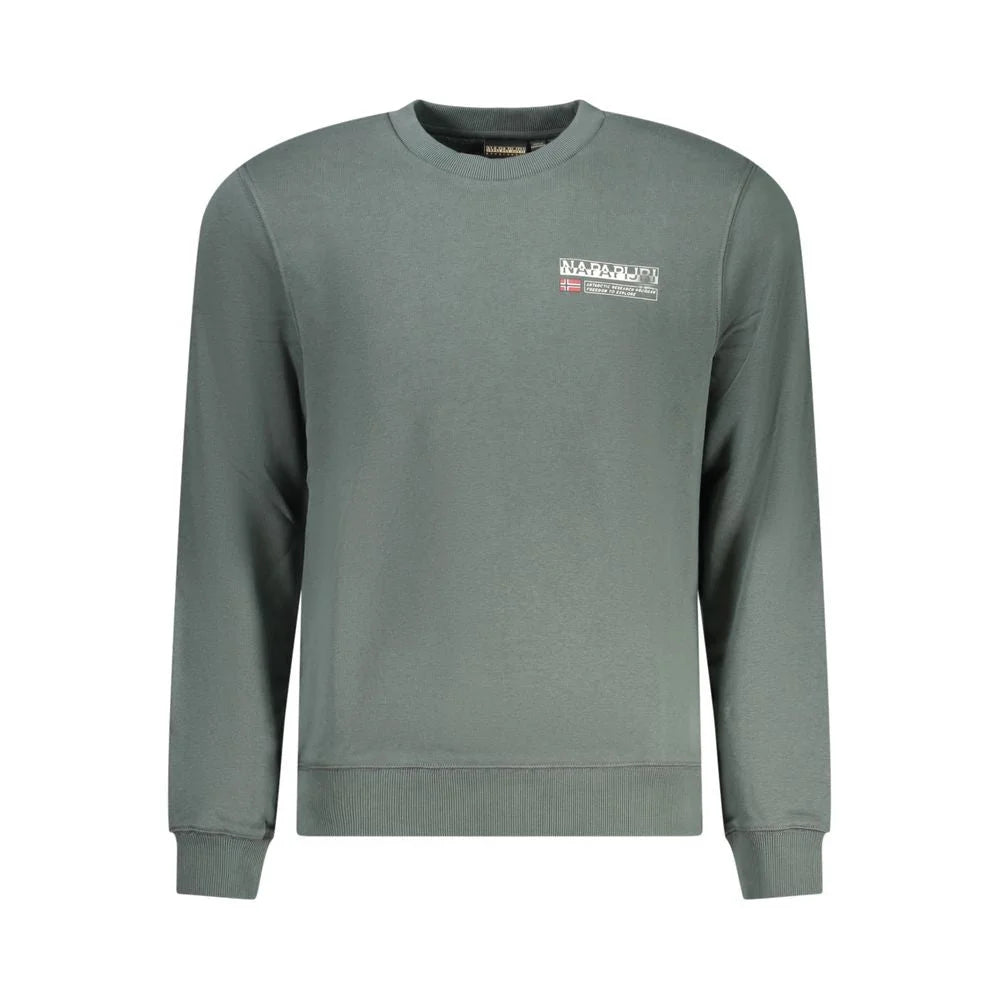 Napapijri Green Cotton Sweatshirt - Sweatshirts