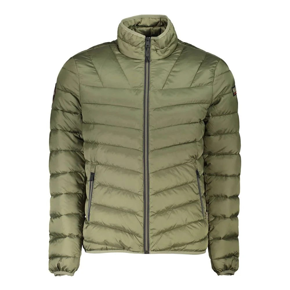 Napapijri Green Polyamide Men Jacket - S - Puffer Jackets