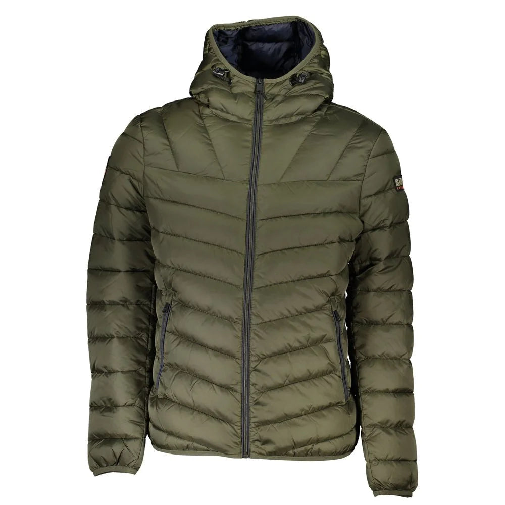 Napapijri Green Polyamide Men Jacket - XXL - Puffer Jackets