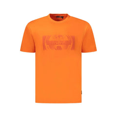 Napapijri Orange Cotton Men T-Shirt - T-Shirts