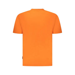 Napapijri Orange Cotton Men T-Shirt - T-Shirts