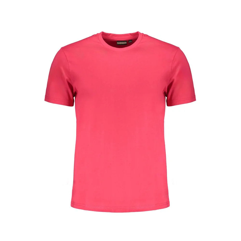 Napapijri Pink Cotton T-Shirt - T-Shirts