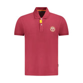 Napapijri Red Cotton Men Polo Shirt - S