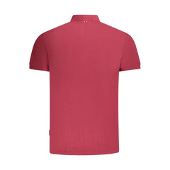 Napapijri Red Cotton Men Polo Shirt - S