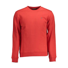 Napapijri Red Cotton Men Sweater - XXL - Sweatshirts
