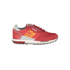 Napapijri Red Leather Men Sneaker - EU44/US11