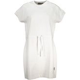 Napapijri White Cotton Dress - XS - Dresses
