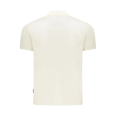 Napapijri White Cotton Men Polo Shirt