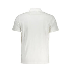 Napapijri White Cotton Men Polo Shirt - Polos