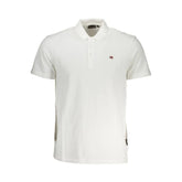 Napapijri White Cotton Men Polo Shirt - Polos