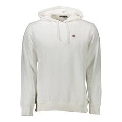 Napapijri White Cotton Men Sweater - XXL - Hoodies