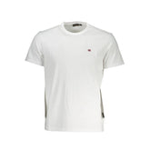 Napapijri White Cotton Men T-Shirt - T-Shirts