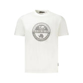 Napapijri White Cotton Men T-Shirt - T-Shirts