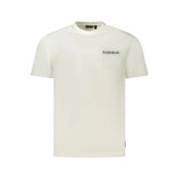 Napapijri White Cotton Men T-Shirt - T-Shirts