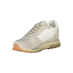 Napapijri White Leather Men Sneaker - EU43/US10