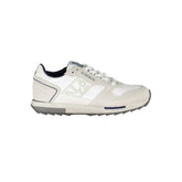 Napapijri White Leather Men Sneaker - EU44/US11 - Sneakers