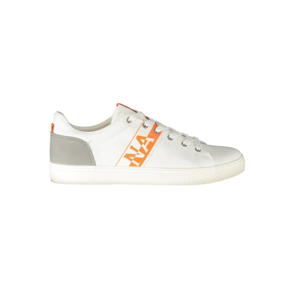 Napapijri White Polyester Sneaker - Sneakers