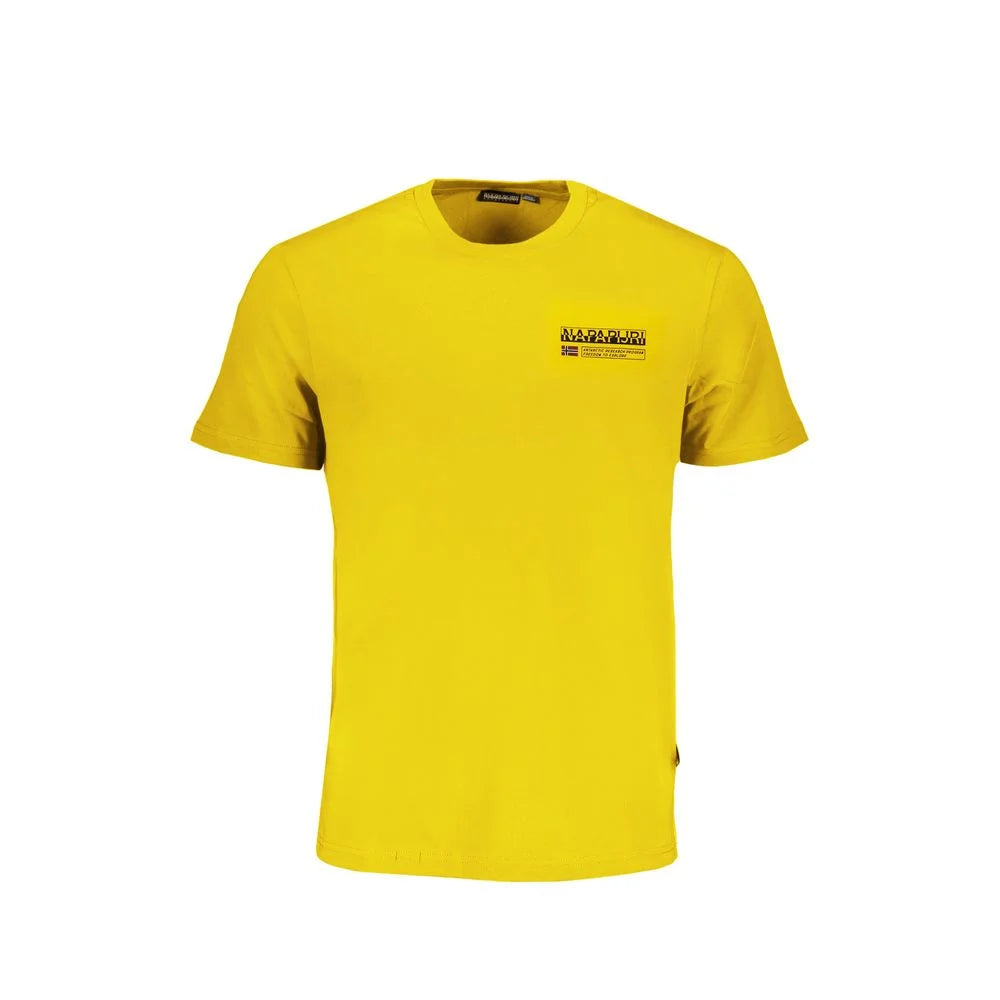Napapijri Yellow Cotton T-Shirt - T-Shirts