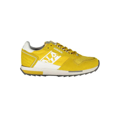 Napapijri Yellow Leather Men Sneaker - Sneakers