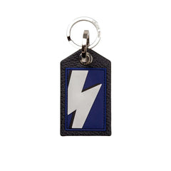 Neil Barrett Blue Leather Men’s Keychain - Keychains