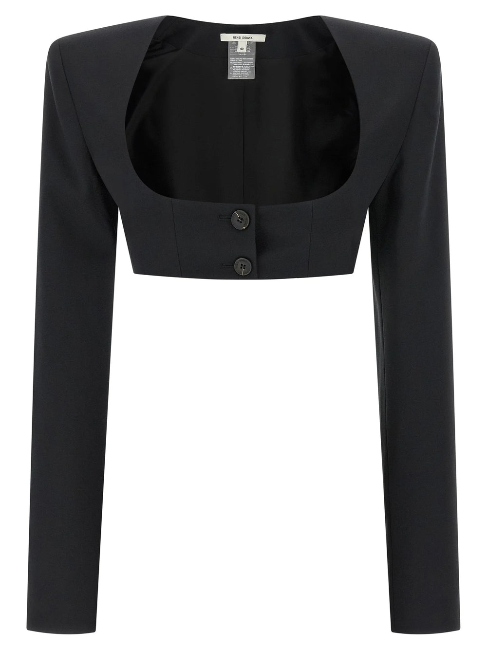 Nensi Dojaka Black Virgin Wool Blazer