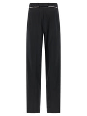 Nensi Dojaka Black Virgin Wool Casual Pants