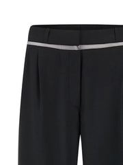 Nensi Dojaka Black Virgin Wool Casual Pants