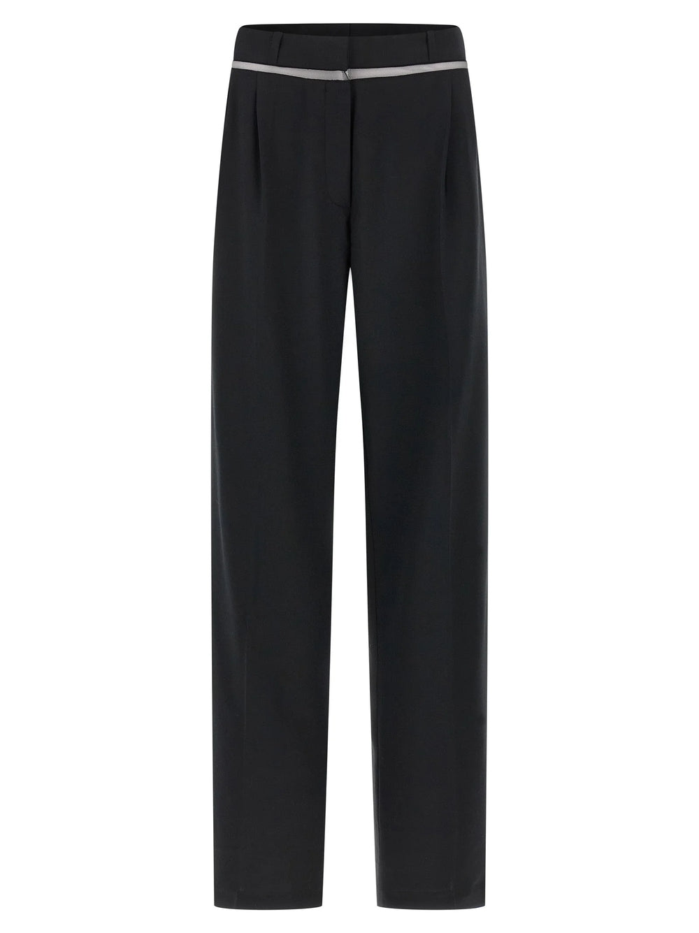 Nensi Dojaka Black Virgin Wool Casual Pants