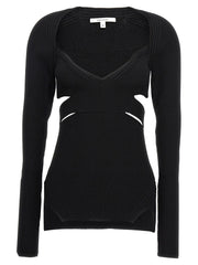 Nensi Dojaka Black Viscose Cardigan