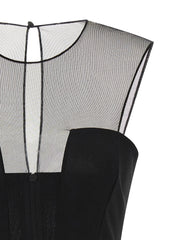 Nensi Dojaka Black Viscose Short Dress