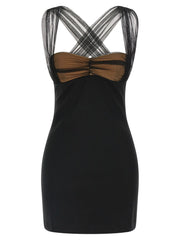 Nensi Dojaka Black Viscose Short Dress - IT40
