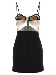 Nensi Dojaka Black Viscose Short Dress - L