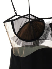 Nensi Dojaka Black Viscose Short Dress - L