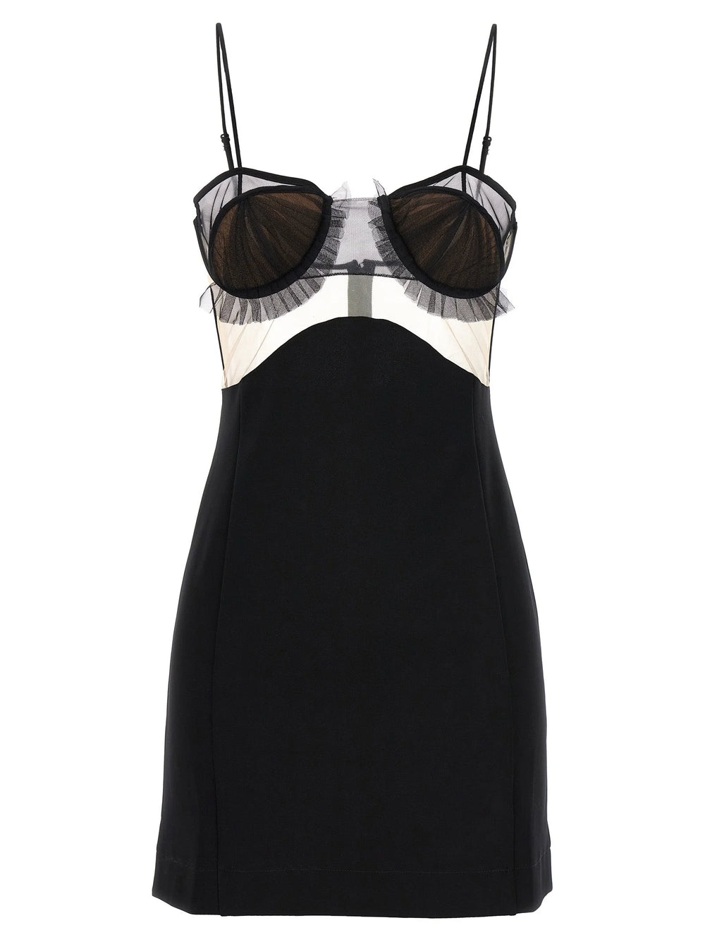 Nensi Dojaka Black Viscose Short Dress - L