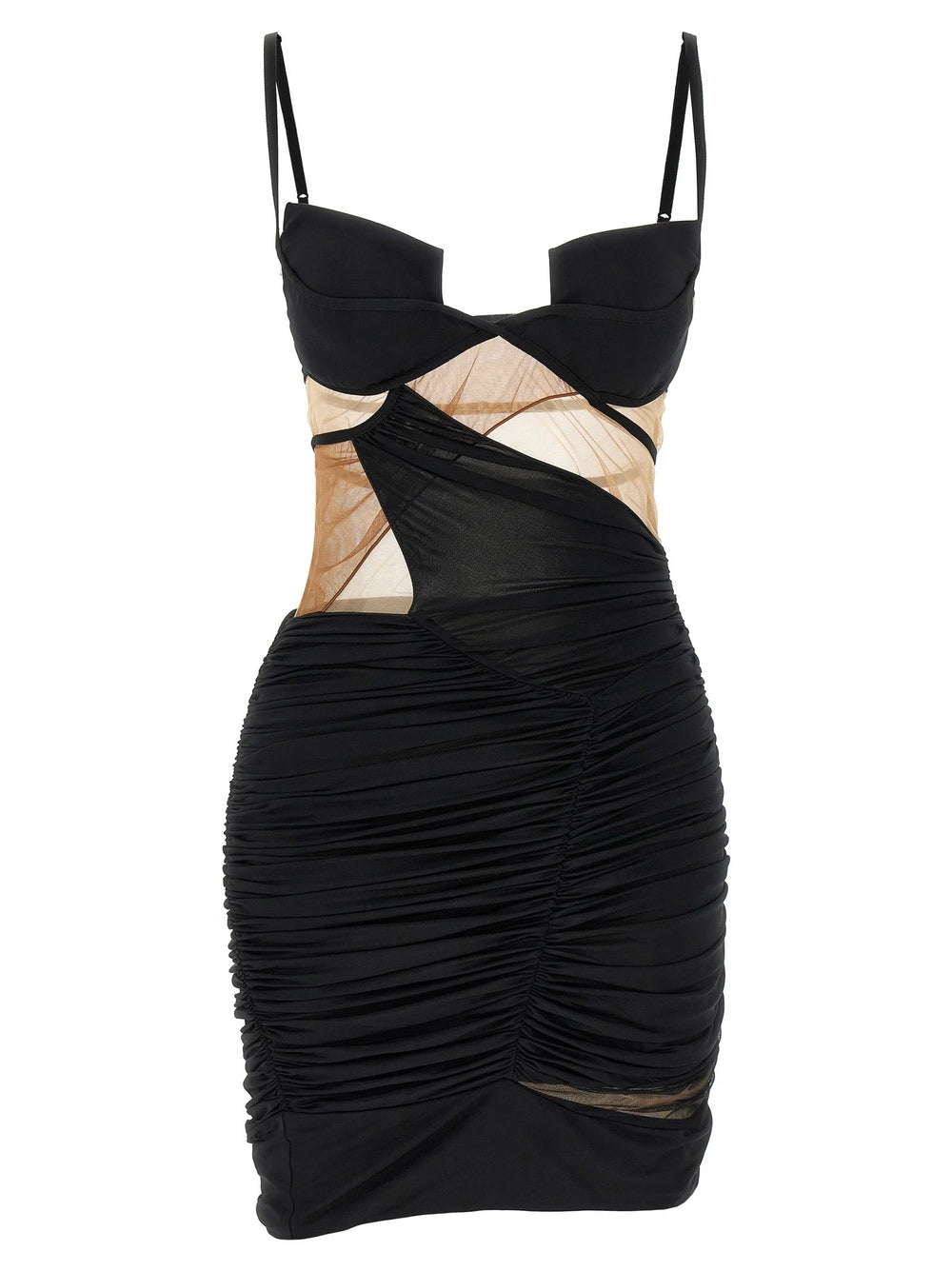 Nensi Dojaka Black Viscose Short Dress - M