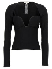 Nensi Dojaka Black Viscose Tank Tops