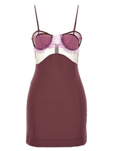 Nensi Dojaka Purple Viscose Short Dress