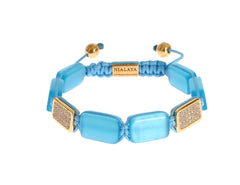 Nialaya CZ Opal 18K Gold 925 Bracelet - M - Bracelets