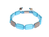 Nialaya CZ Opal 925 Silver Bracelet - L