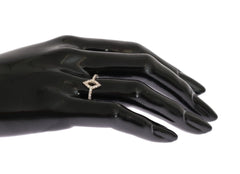 Nialaya Silver Rhombus Womens Clear CZ 925 Silver Ring - EU52 | US6 - Rings