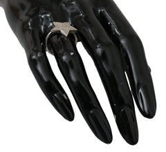 Nialaya Silver Womens Clear CZ Star 925 Ring - Rings