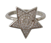 Nialaya Silver Womens Clear CZ Star 925 Ring - Rings