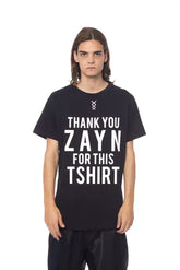 Nicolo Tonetto Black Cotton Men T-Shirt - T-Shirts