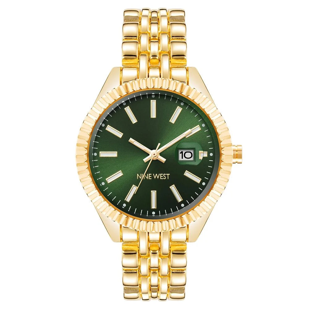 Nine West Gold Metal Bracelet Watch
