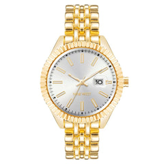 Nine West Gold Metal Dress Watch